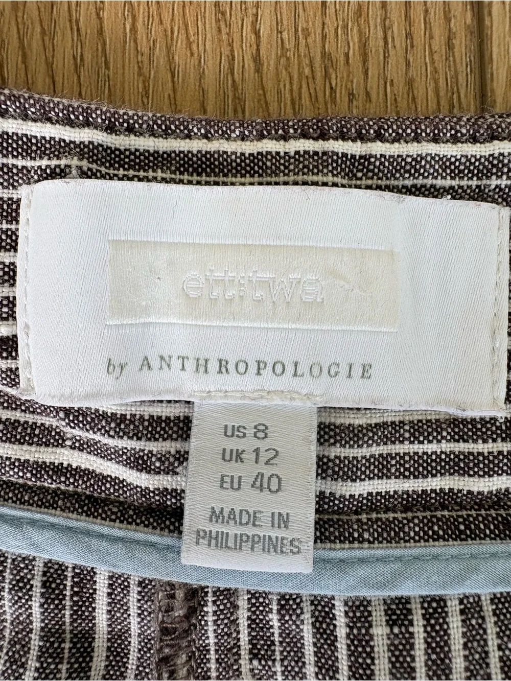 Anthropologie Wide-Leg Striped Pants in Black and White